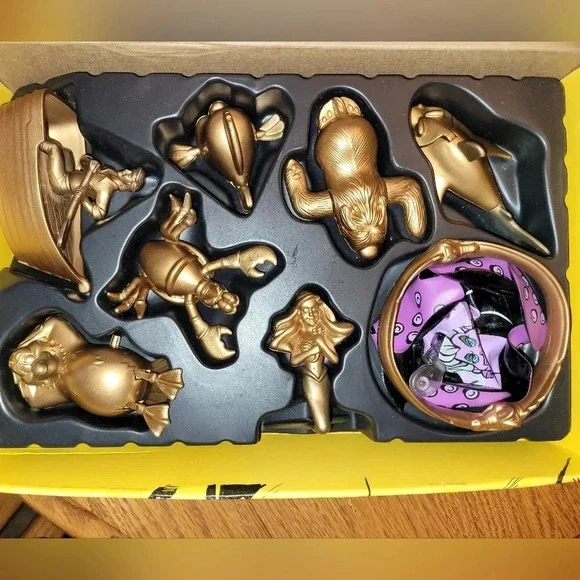 McDonalds 1997 Little Mermaid Golden Toy Set NEW IN BOX! - Picture 5 of 16